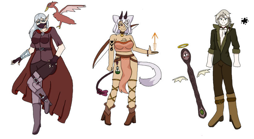 3 Shaded Humans
